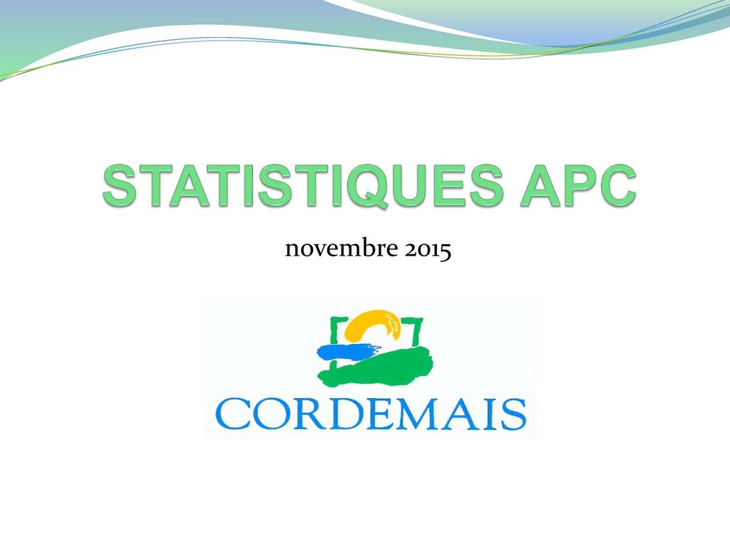 STATISTIQUES APC novembre 2015