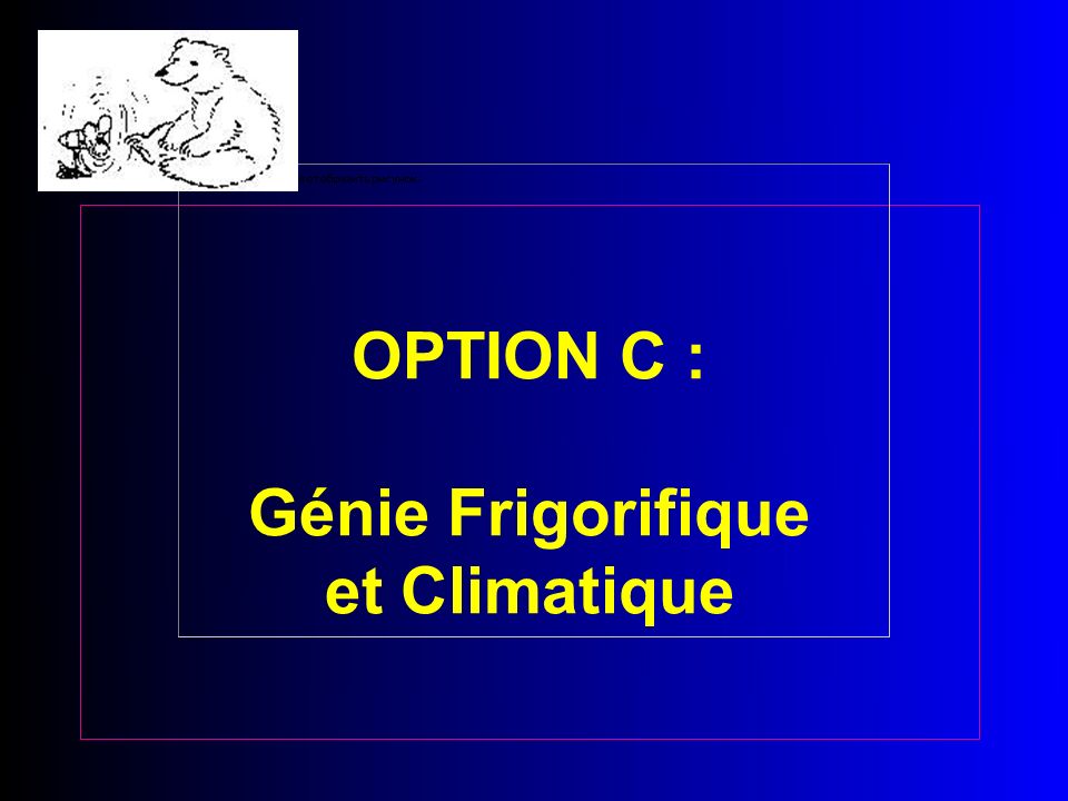 OPTION C : Génie Frigorifique et Climatique