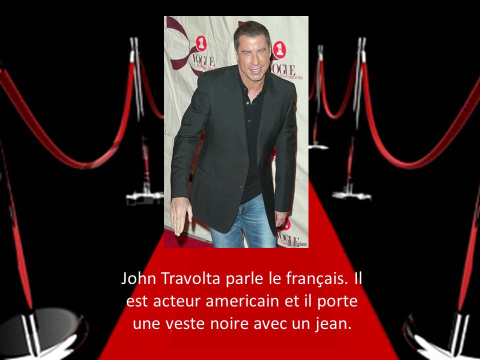 John Travolta parle le français