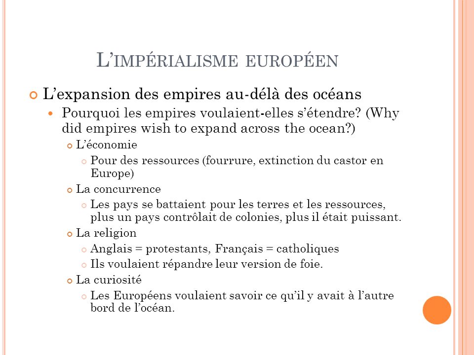 L’impérialisme européen