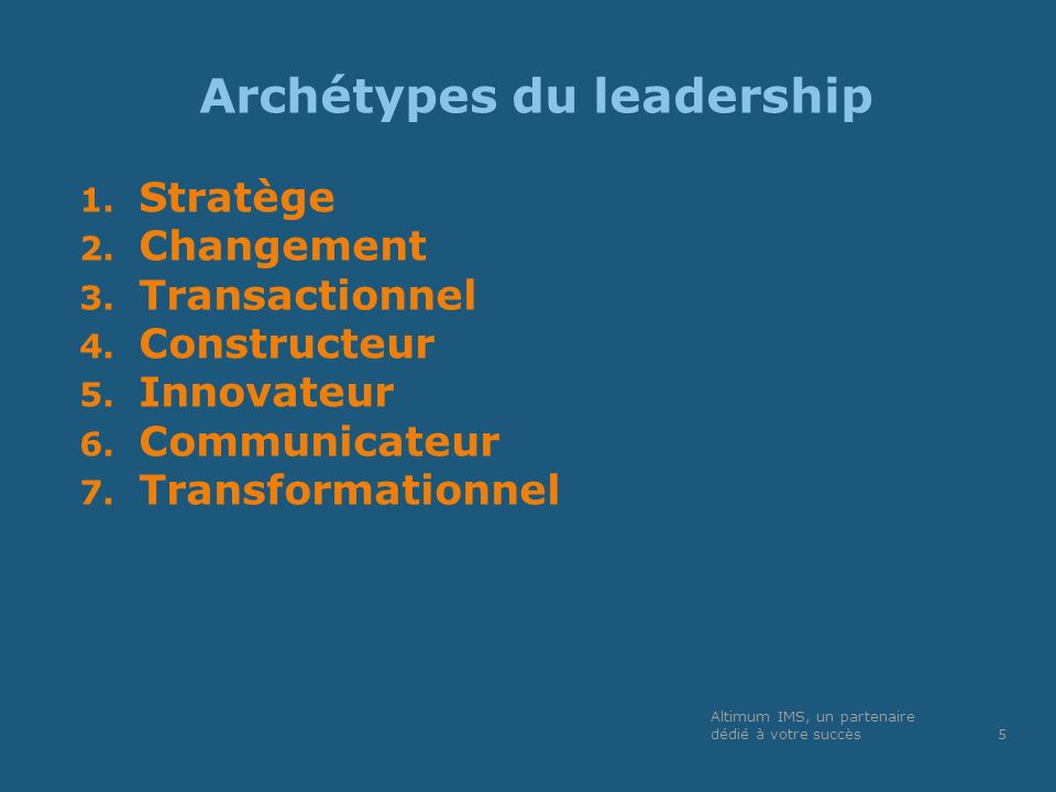 Archétypes du leadership