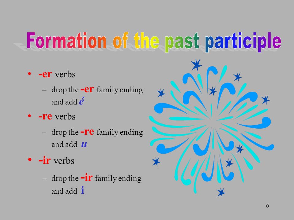 Formation of the past participle