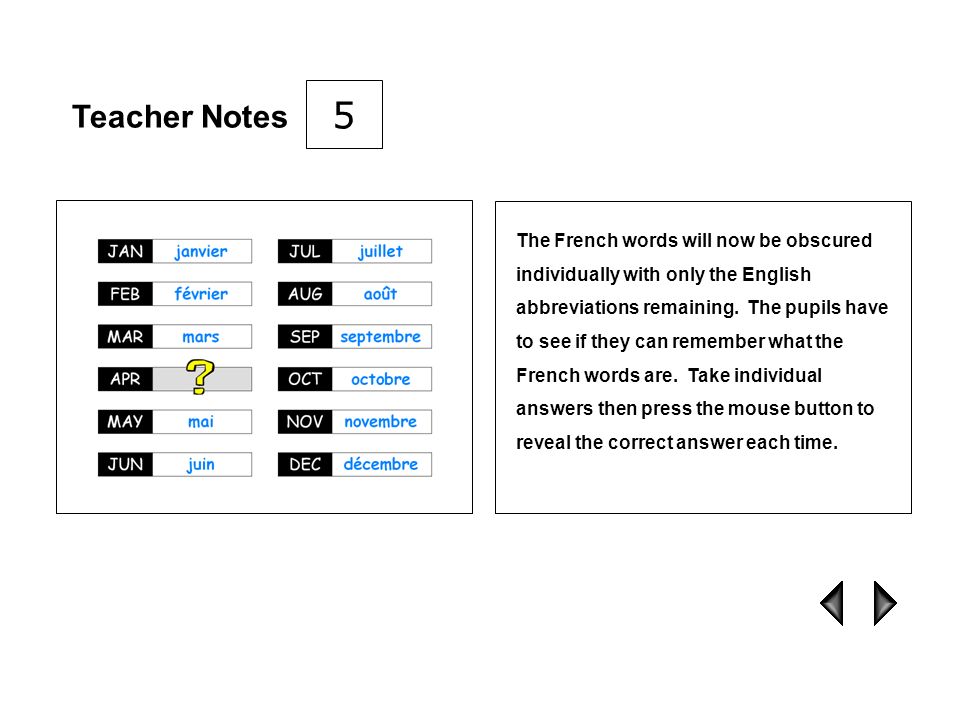 5 Teacher Notes.