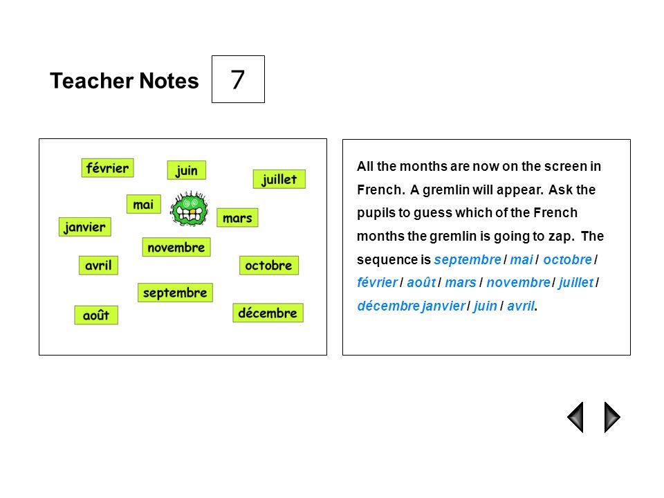 7 Teacher Notes.