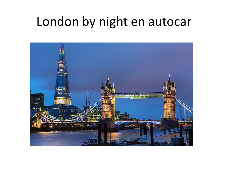 London by night en autocar