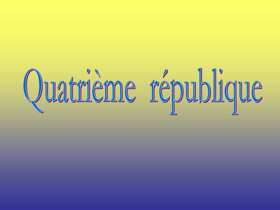 Quatrième république