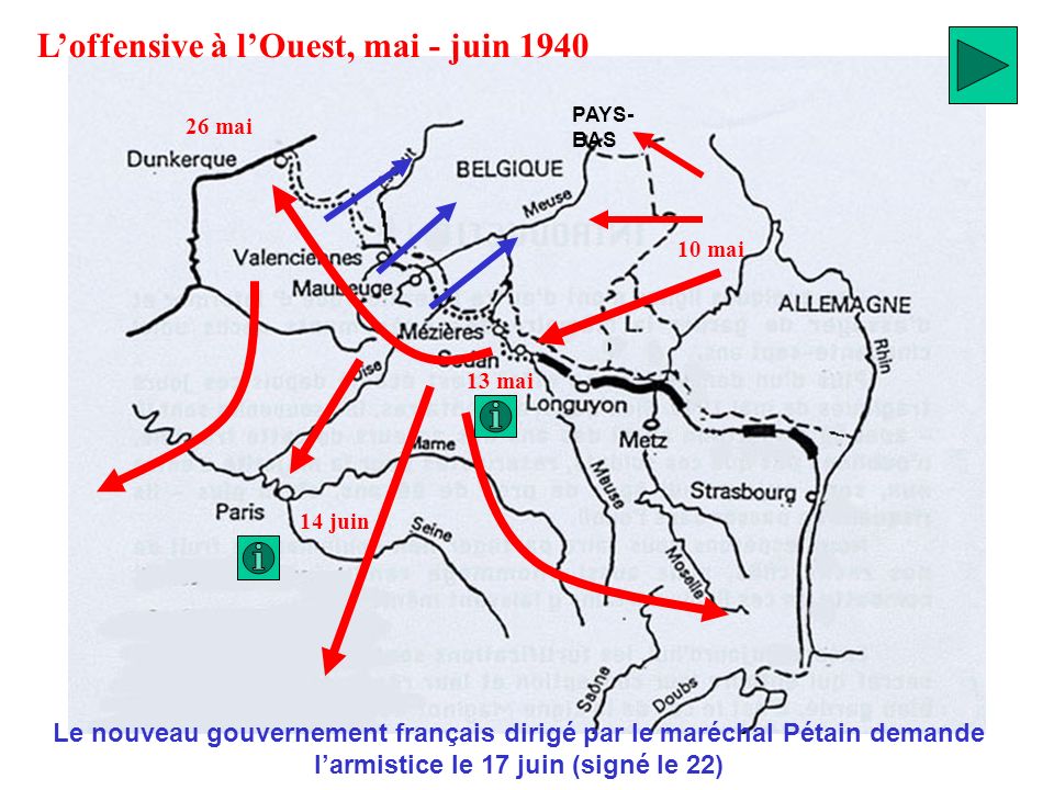 L’offensive à l’Ouest, mai - juin 1940