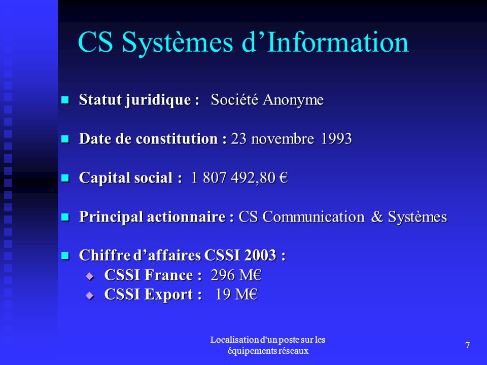 CS Systèmes d’Information