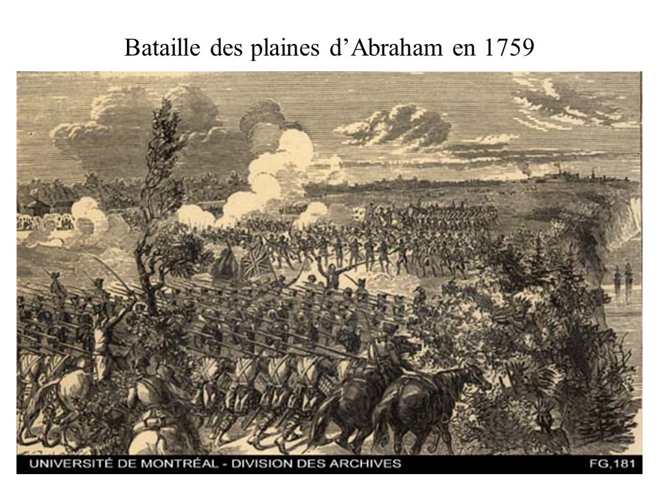 Bataille des plaines d’Abraham en 1759