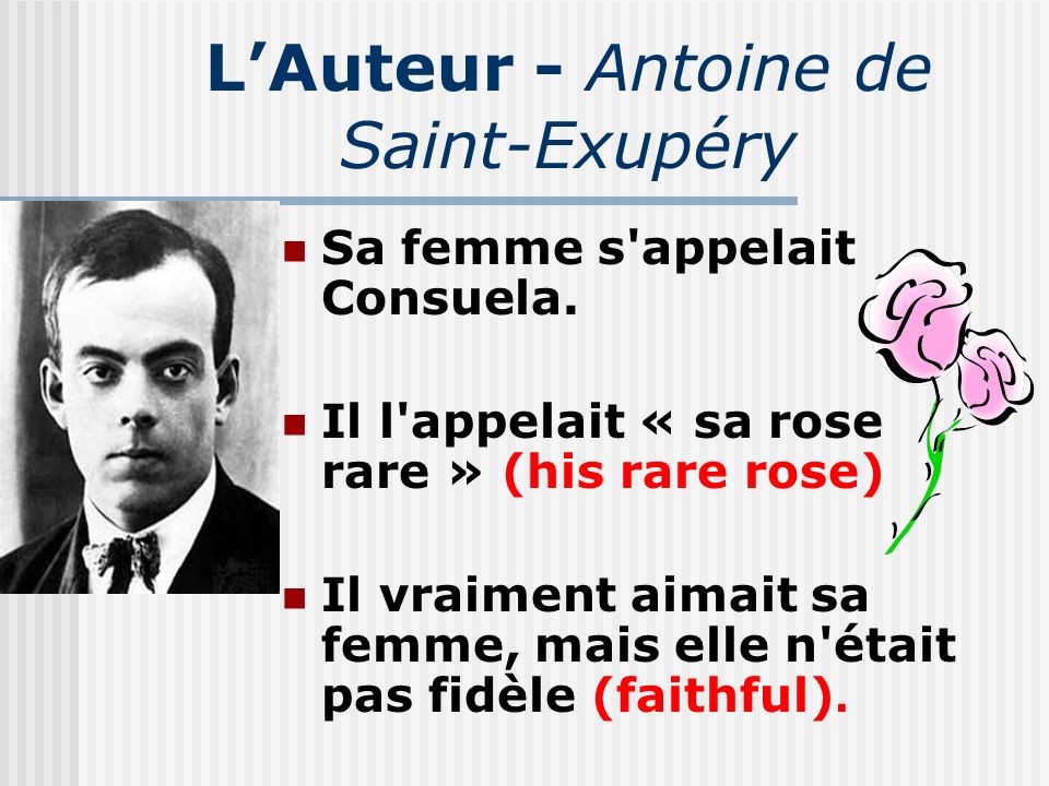 L’Auteur - Antoine de Saint-Exupéry