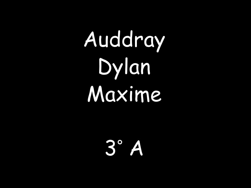 Auddray Dylan Maxime 3° A