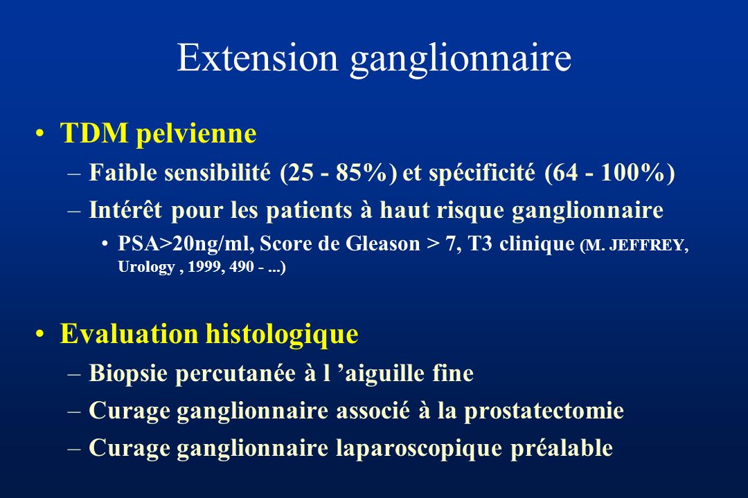 Extension ganglionnaire