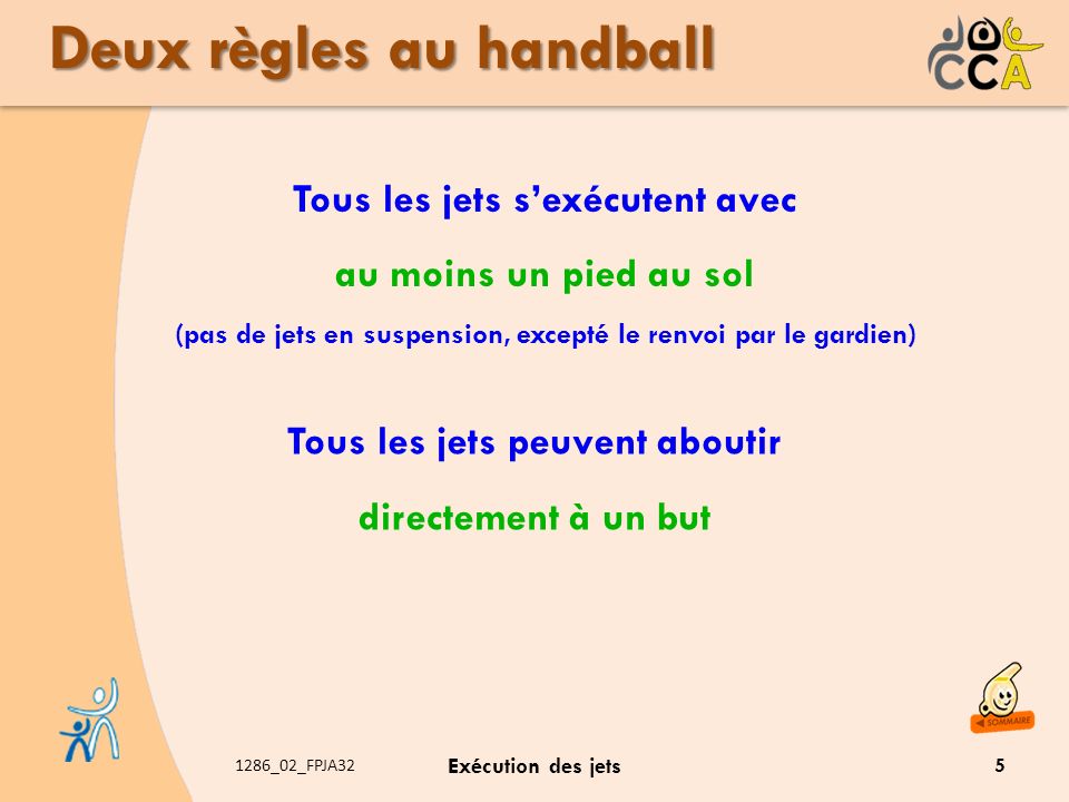 Deux règles au handball
