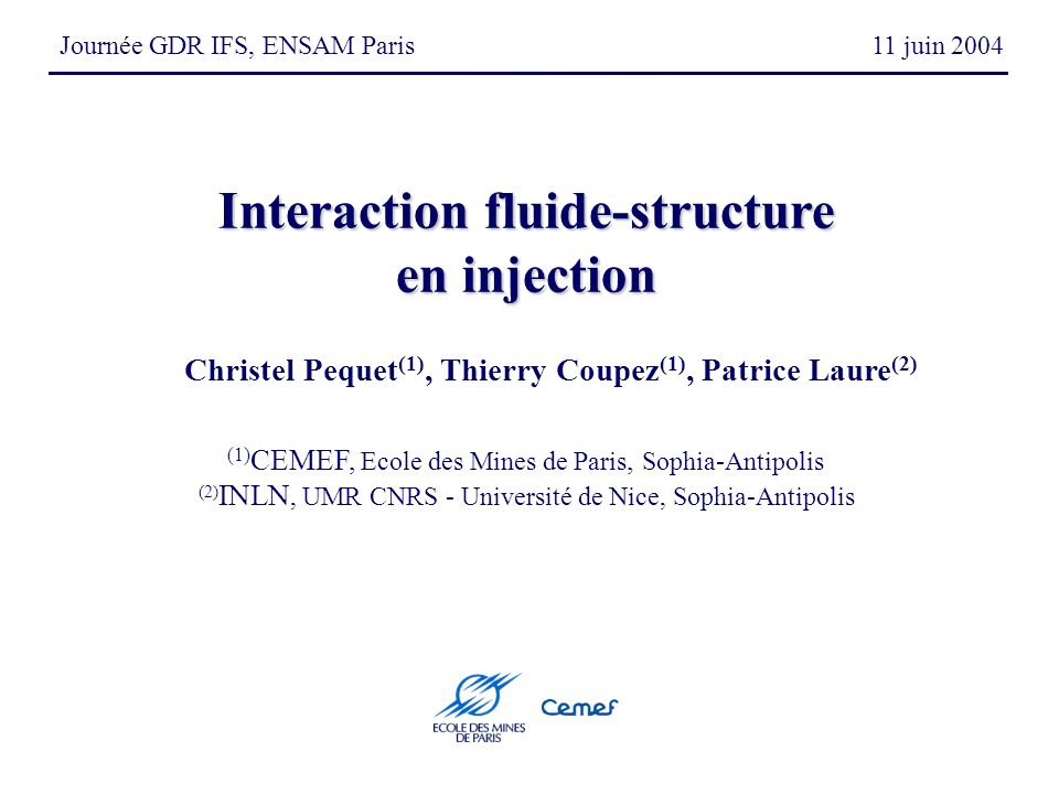 Interaction fluide-structure