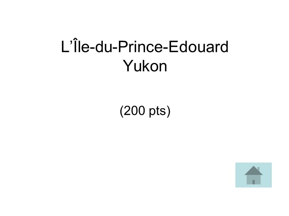 L’Île-du-Prince-Edouard Yukon