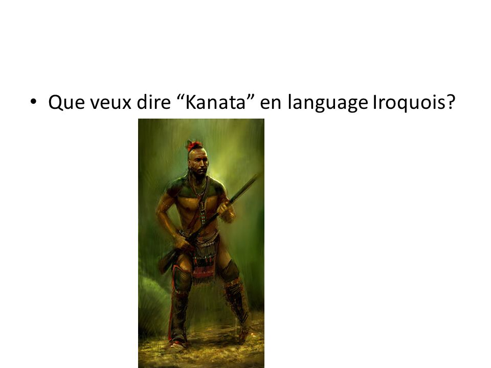 Que veux dire Kanata en language Iroquois