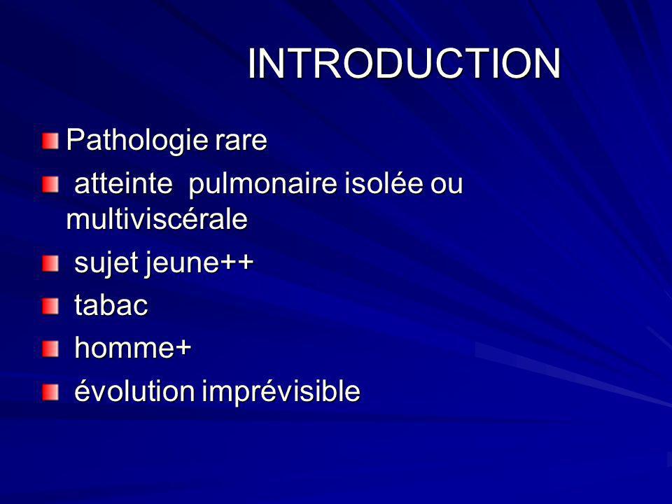 INTRODUCTION Pathologie rare