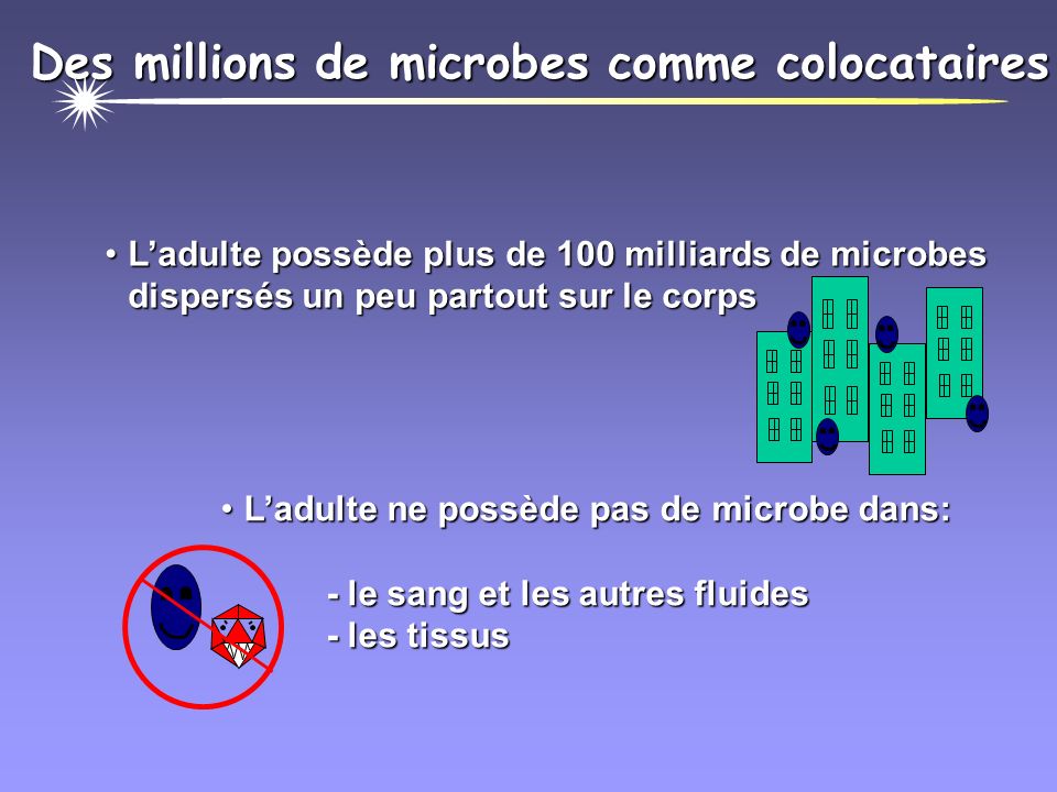 Des millions de microbes comme colocataires