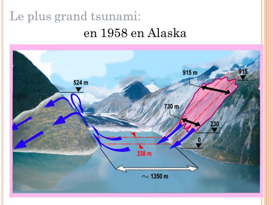 Le plus grand tsunami: en 1958 en Alaska