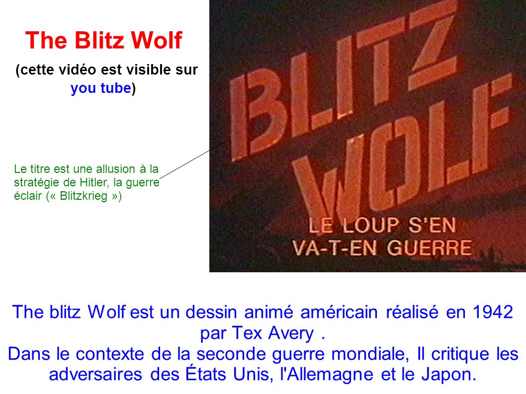 The Blitz Wolf (cette vidéo est visible sur you tube)