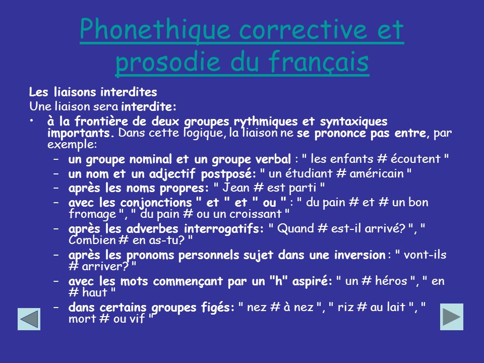 Phonethique corrective et prosodie du français