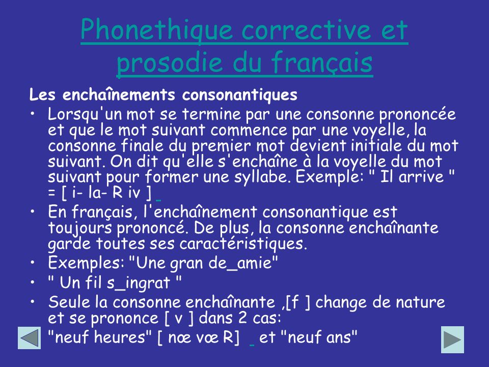 Phonethique corrective et prosodie du français