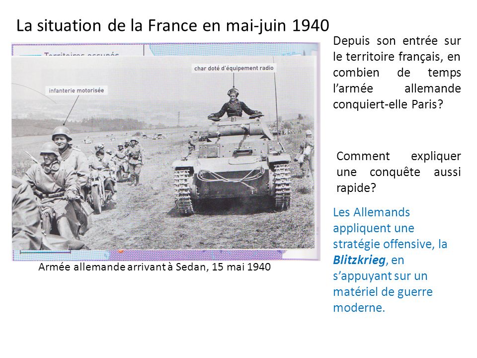 La situation de la France en mai-juin 1940