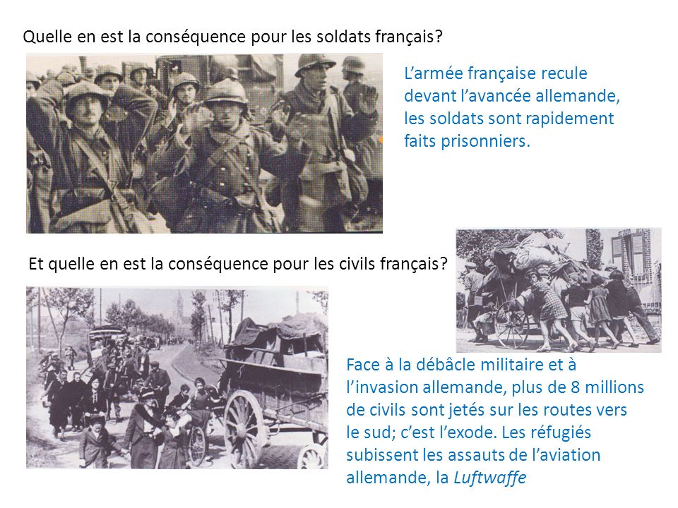 Quelle en est la conséquence pour les soldats français