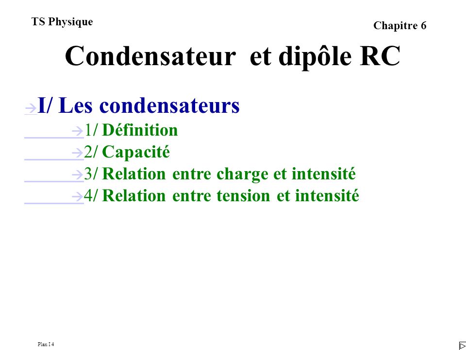 Condensateur et dipôle RC