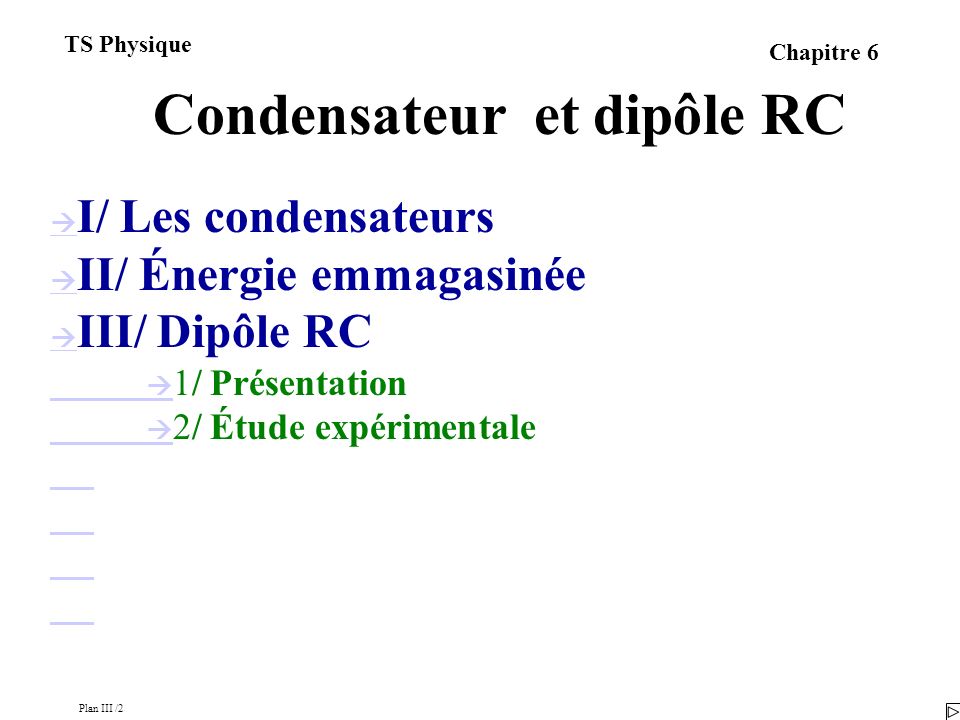 Condensateur et dipôle RC