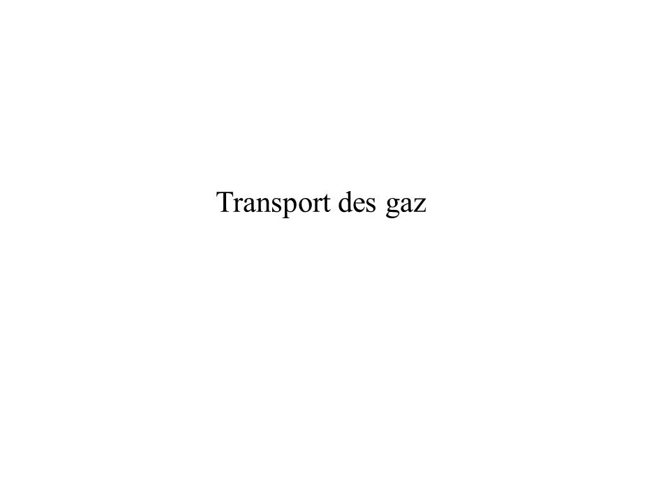 Transport des gaz
