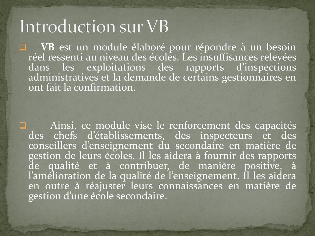 Introduction sur VB
