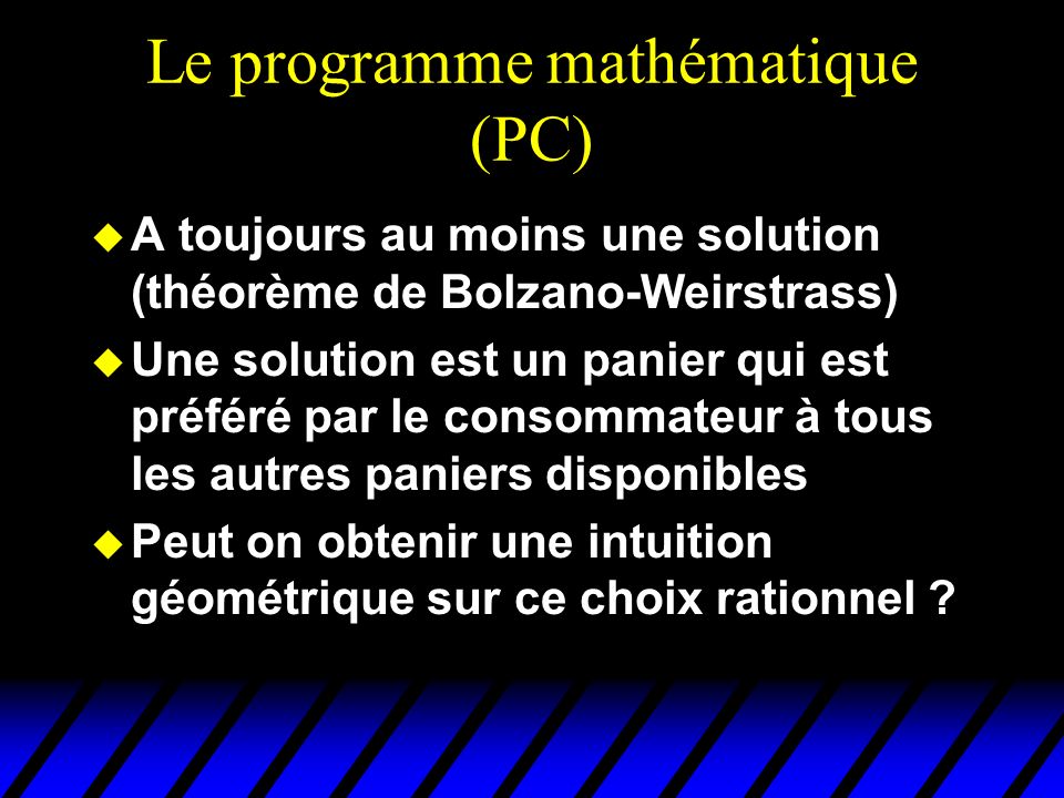 Le programme mathématique (PC)