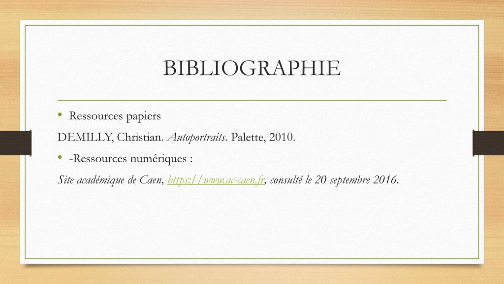 BIBLIOGRAPHIE Ressources papiers