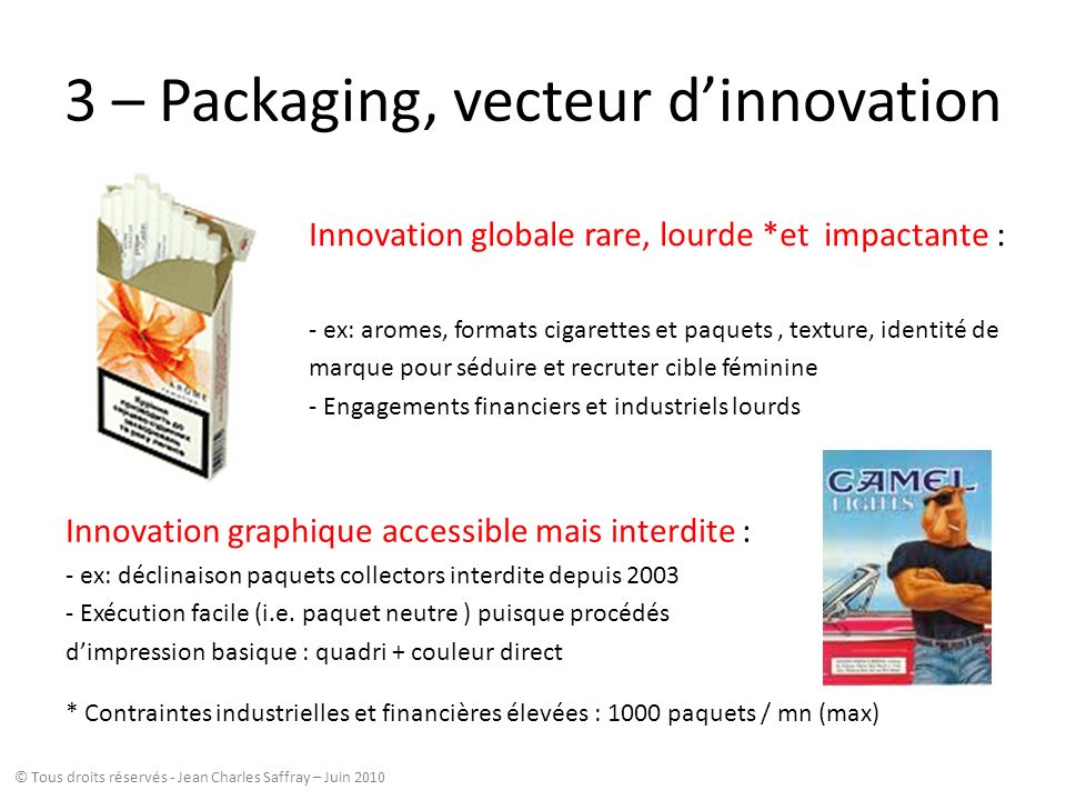 3 – Packaging, vecteur d’innovation