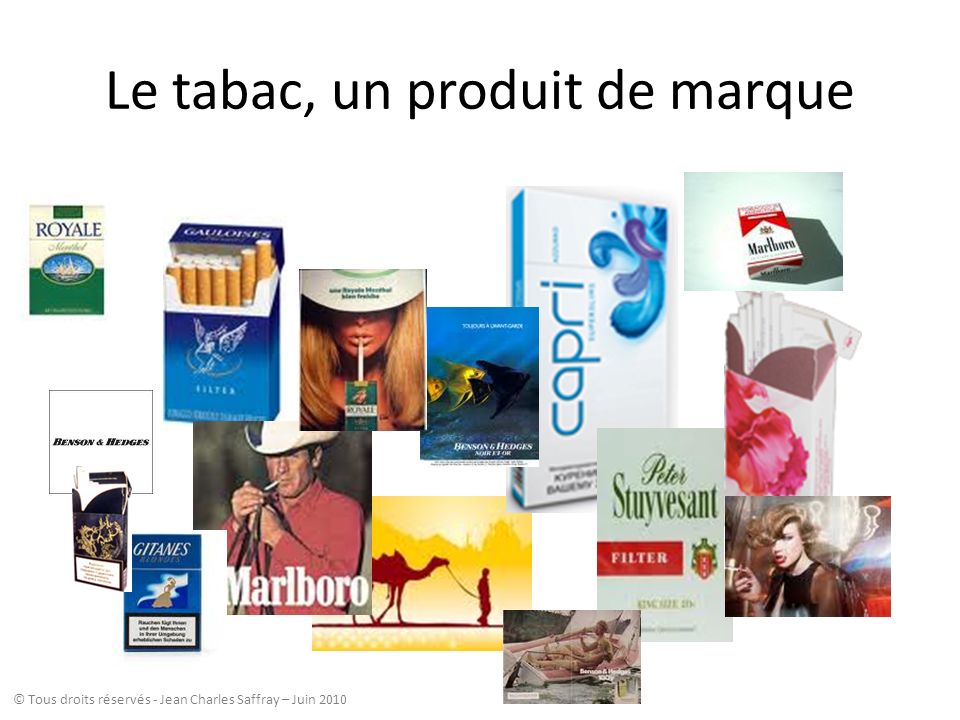 Le tabac, un produit de marque