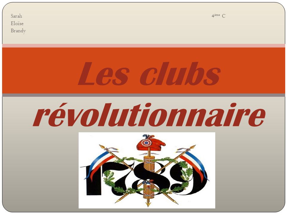 Les clubs révolutionnaire