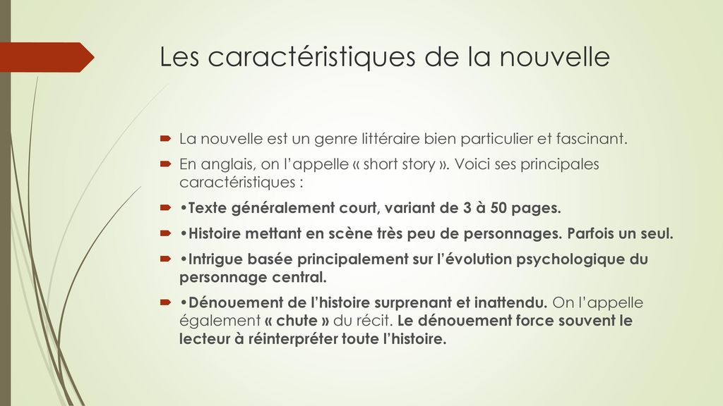 La Nouvelle Litteraire Ppt Telecharger