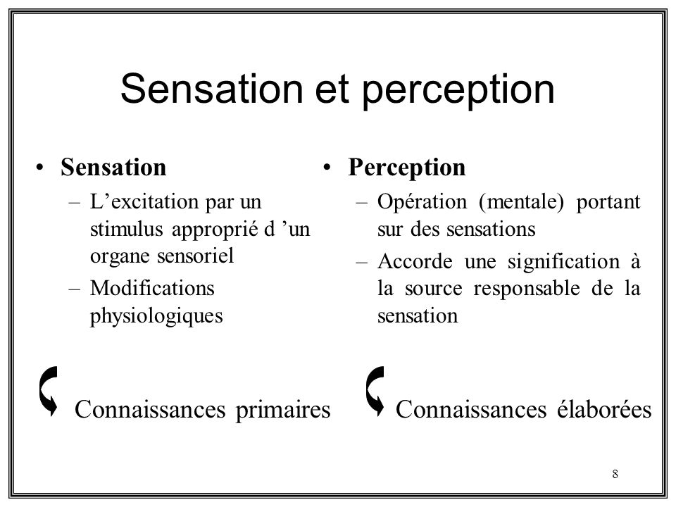 Récepteur sensoriel : définition et explications