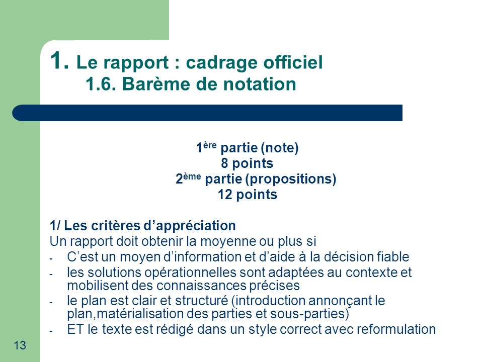 Exemple Rapport Technique Avec Propositions Op Rationnelles Le