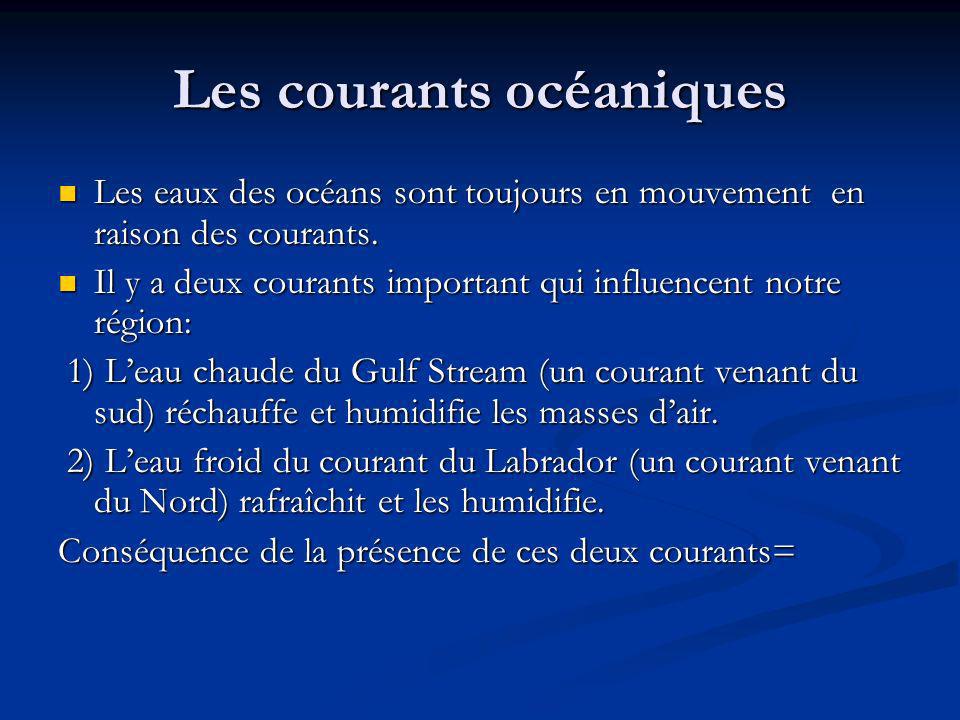 Les courants océaniques