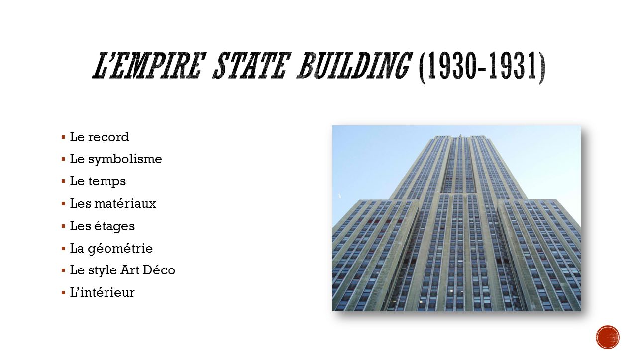 L’Empire State Building ( )