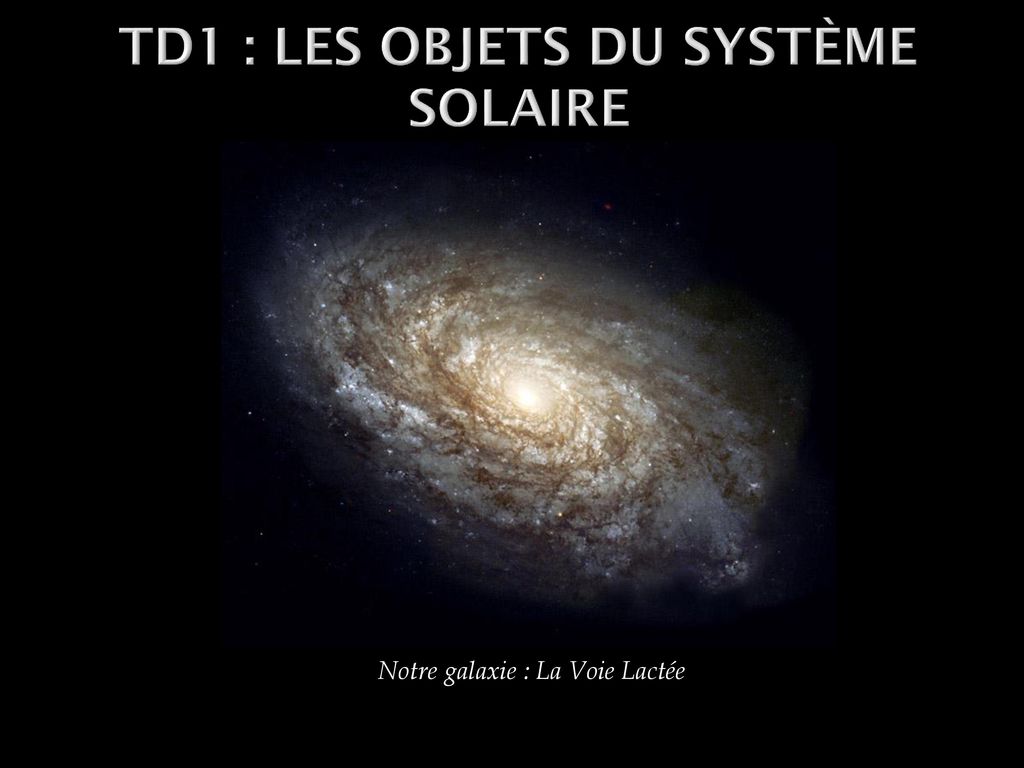 Td1 Les Objets Du Système Solaire Ppt Télécharger