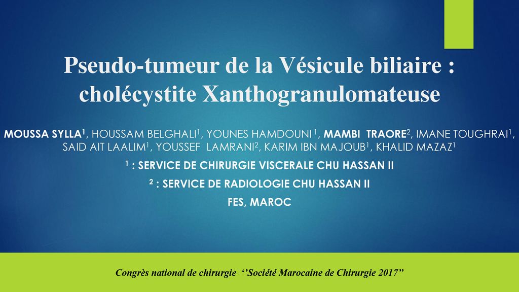 Congrès national de chirurgie ‘’Société Marocaine de Chirurgie 2017’’