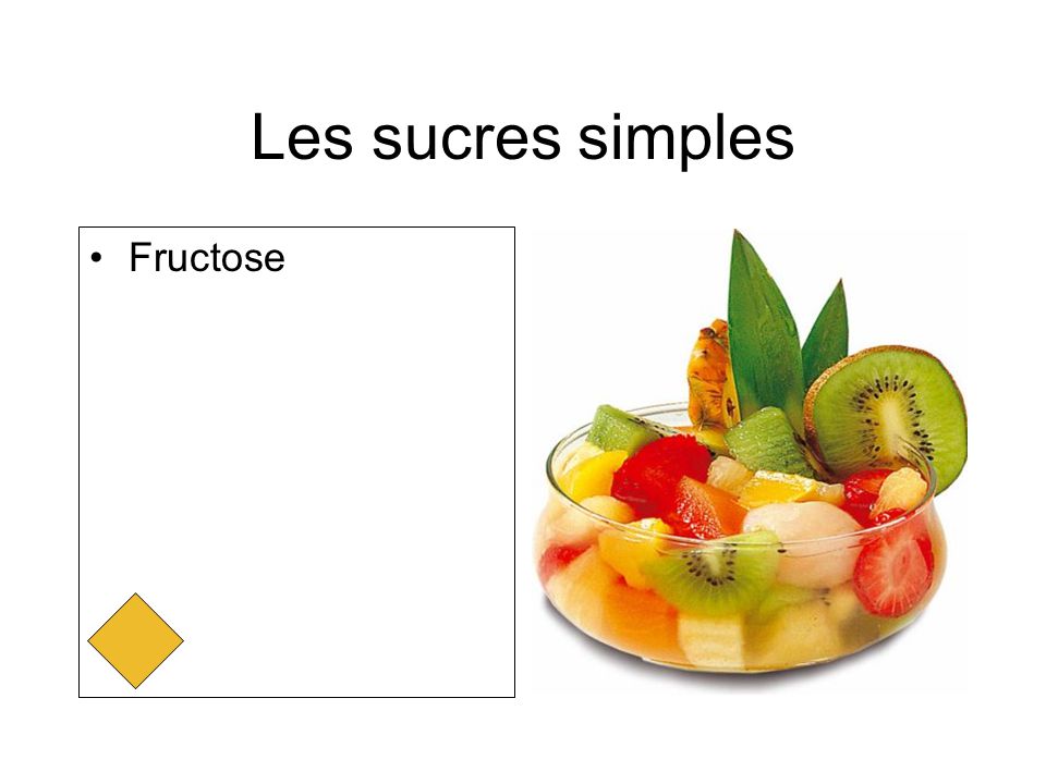 Les sucres simples Fructose