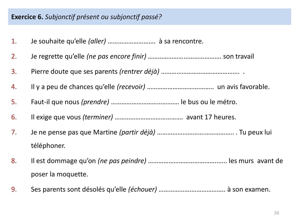 subjonctif de rencontrer