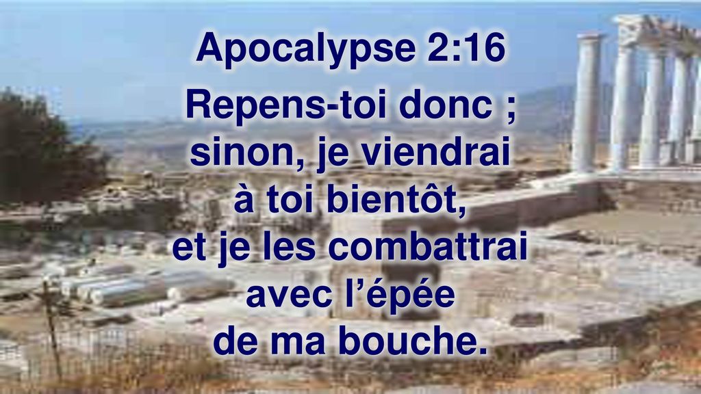LES ÉPÎTRES DU CHRIST GLORIFIÉ AUX ÉGLISES Apocalypse 2 & 3 - ppt  télécharger