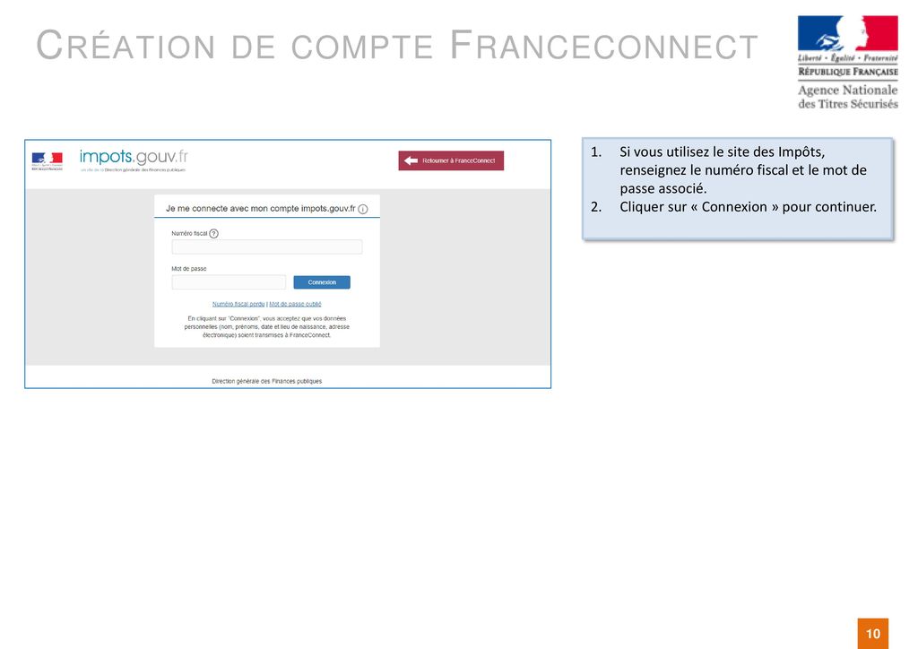 Création de compte Franceconnect