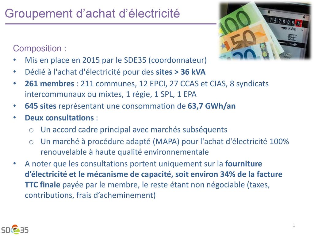 Groupement D’achat D’électricité - Ppt Télécharger