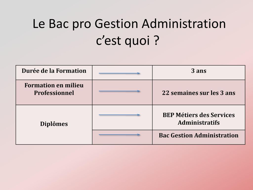 Le Baccalauréat Gestion Administration - Ppt Télécharger